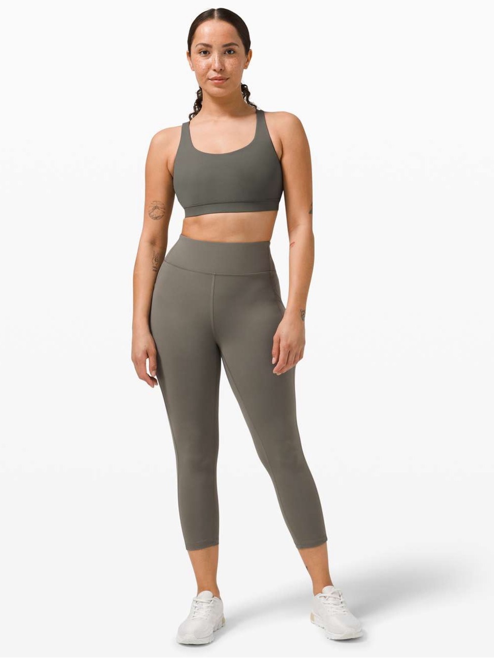 Lululemon Invigorate High-Rise Crop 23"
Grey Sage size 8